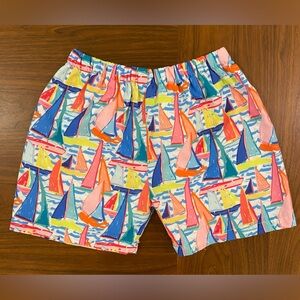 Smockingbird Sailboat Print Shorts